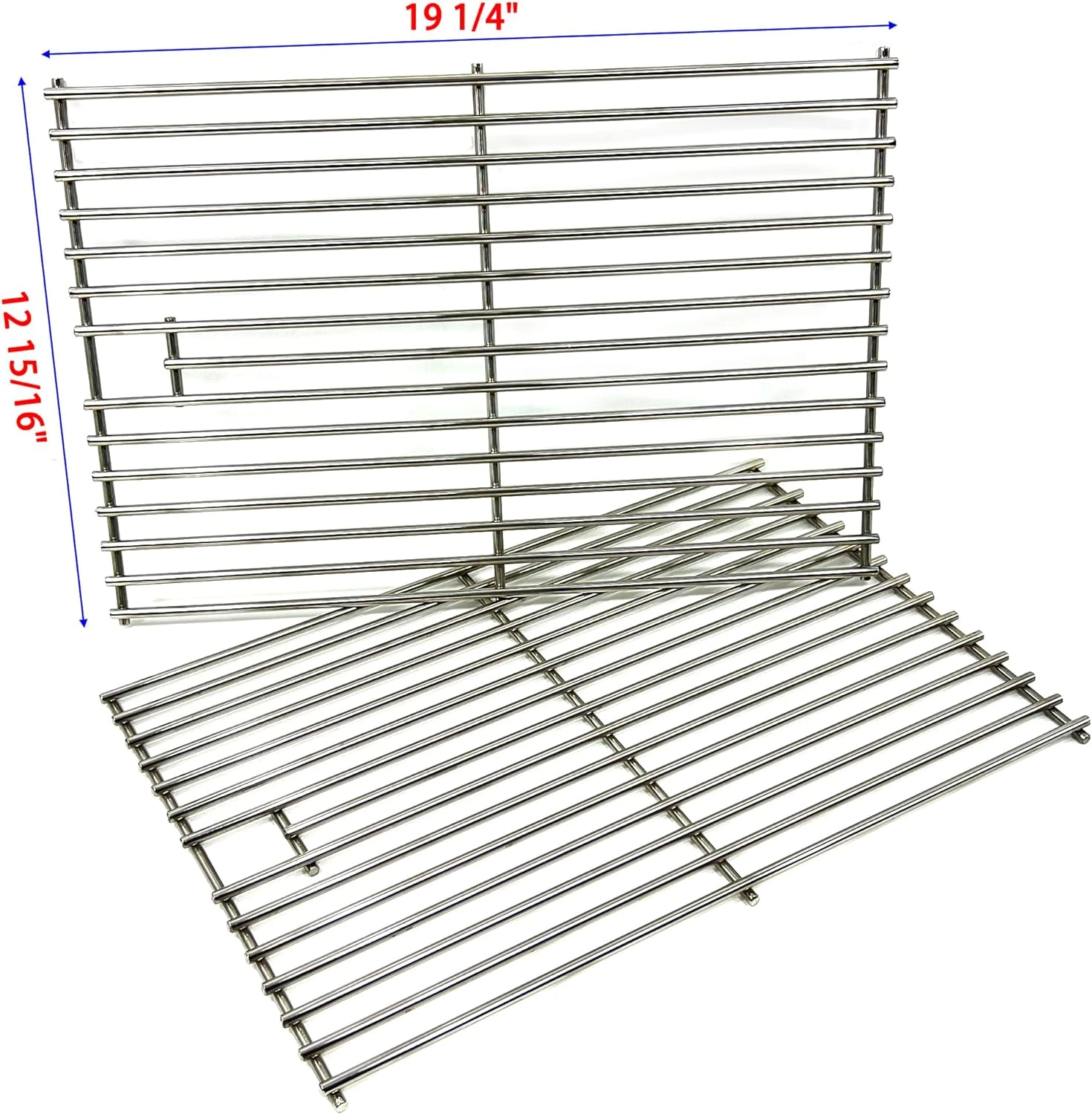 Grill Cooking Grates For Jenn-Air 720-0336, 730-0336, 730-0336B, 730-0336C, 19 1/8 Inches Stainless Steel Cooking Grid 5 Grill Cooking Grates For Jenn-Air 720-0336, 730-0336, 730-0336B, 730-0336C, 19 1/8 Inches Stainless Steel Cooking Grid - Image 3