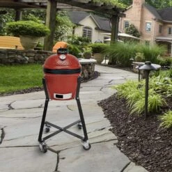 Rolling Nest Cart Stand For Kamado Joe JR Junior Ceramic Egg Charcoal Grills, With Heavy Duty Locking Caster Wheels -Cheap Grill Store 81gsWXv2DzS. AC SL1500