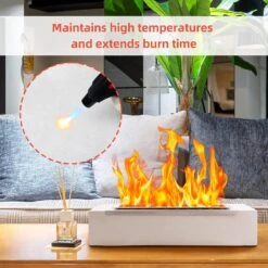 Tabletop Fire Pit Ceramic Wool Wick Table Top Firepit Sponge Cotton Core For Bioethanol Rubbing Alcohol Fireplaces, 5 Pcs -Cheap Grill Store 81gx0jyNhqL. AC SL1500