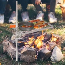 Portable Swivel Campfire Grill Grate Lightweight Stainless Steel Grill Grate Over Fire Pit With Carrying Bag For Outdoor Camping BBQ -Cheap Grill Store 81hv5bkZmDL. AC SL1500