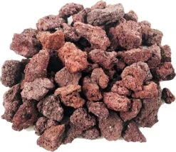 Red Lava Rock 10 Pounds 3/4" - 1 1/2'' Volcanic Lava Stones For Indoor Outdoor Fire Pits Fireplaces Gas Grill And Landscaping