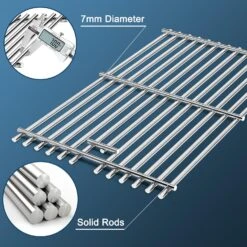 Cooking Grates Fit For Kitchen Aid 860-0003, 860-0003B, 860-0003C, 870-0003, 870-0003C 5 Burner Gas Grills -Cheap Grill Store 81kBFAAQldL. AC SL1500