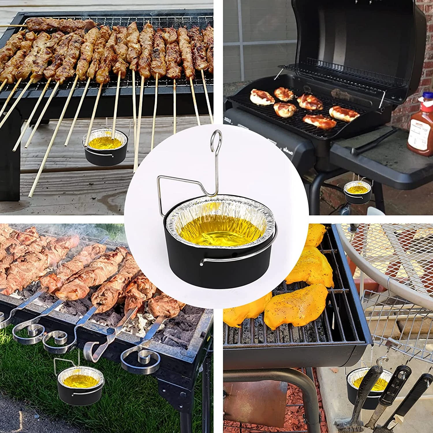 Drip Pan Grease Cup Catch Pan Liners Kit Fits Char-Broil 4 Burner Gas Grills 9 Drip Pan Grease Cup Catch Pan Liners Kit Fits Char-Broil 4 Burner Gas Grills - Image 7