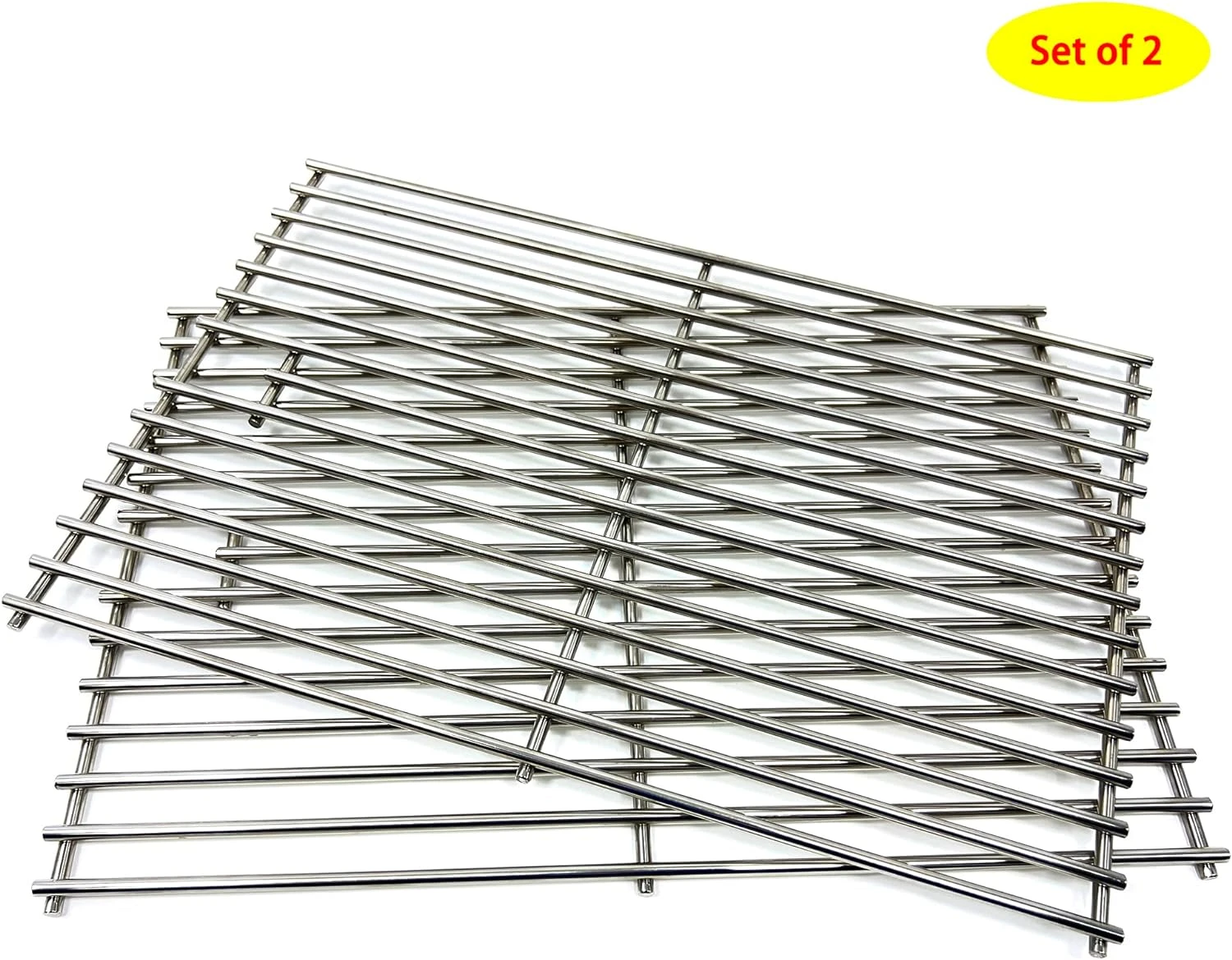 Grill Cooking Grates For Jenn-Air 720-0336, 730-0336, 730-0336B, 730-0336C, 19 1/8 Inches Stainless Steel Cooking Grid 6 Grill Cooking Grates For Jenn-Air 720-0336, 730-0336, 730-0336B, 730-0336C, 19 1/8 Inches Stainless Steel Cooking Grid - Image 4
