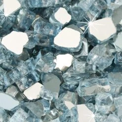 10 Pounds 1/2 Inch Aqua Blue Tempered Fire Glass Rocks For Fire Pit For Gas Fireplace, Safe For Outdoors And Indoors Decoration -Cheap Grill Store 81phqWIKtDL. AC SL1500