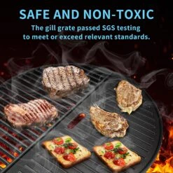 18 Inch Half Moon Cooking Grate And Half Moon Reversible Griddle For Kamado Joe Classic Joe Large Big Green Egg Kamado Grills -Cheap Grill Store 81qLEajjpcL. AC SL1500