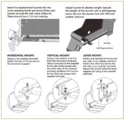 Grill Burner Adjustable 4 Pack From 12.2 To 16.5 Inch/ 31 To 42 Cm For Most BBQ Gas Grills -Cheap Grill Store 81s VCuyeRL. AC SL1491 1
