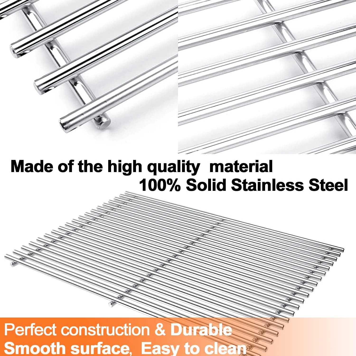 BBQ Cooking Grates For Jenn Air 720-0062, 720-0100, 720-0138, 720-0141, 720-0164 Gas Grills 6 BBQ Cooking Grates For Jenn Air 720-0062, 720-0100, 720-0138, 720-0141, 720-0164 Gas Grills - Image 4