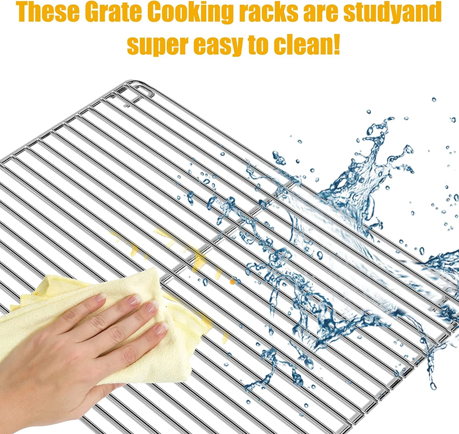 Cooking Grate For Masterbuilt MB20051311, MB26050412, MB20052318, MB21050813, MB25050217 30" Propane Smokers, 4pcs 13.3" X 13.6" 5 Cooking Grate For Masterbuilt MB20051311, MB26050412, MB20052318, MB21050813, MB25050217 30" Propane Smokers, 4pcs 13.3" X 13.6" - Image 3