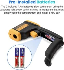 Infrared Thermometer Temperature Digital Heat Gun For Pizza Oven, Cooking, Laser Tool For Griddle, Grill, HVAC Refrigerator -58°F To 842°F -Cheap Grill Store 81uckd o9jL. AC SL1500