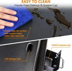 17 Inch Portable Flat Top BBQ Grill Griddle Non-Stick For Outdoor, Tabletop, Countertop, Kitchen, Tailgating Etc, Kit With Grill Cover 13 17 Inch Portable Flat Top BBQ Grill Griddle Non-Stick For Outdoor, Tabletop, Countertop, Kitchen, Tailgating Etc, Kit With Grill Cover -Cheap Grill Store 81vV 0u8aAL. AC SL1500