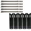 BBQ Repair Kit Fits 4 Burner Dyna Glo DGB494SPB, DGB495SDP, DGB495SDP-D, DGF493BNP, DGB495SPB Gas Grills, Burner And Heat Plates