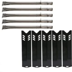 BBQ Repair Kit Fits 4 Burner Dyna Glo DGB494SPB, DGB495SDP, DGB495SDP-D, DGF493BNP, DGB495SPB Gas Grills, Burner And Heat Plates