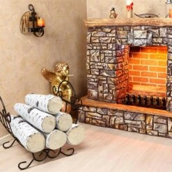 6Pcs Gas Fireplace Ceramic Fiber Fake Wood Logs Set For Gas Fireplace, Indoor Inserts, Outdoor Firebowl, Fire Pits, Vented, Linear Fire Pits -Cheap Grill Store 81wUHV UmmL. AC SL1500
