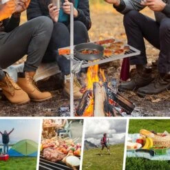 Portable Swivel Campfire Grill Grate Lightweight Stainless Steel Grill Grate Over Fire Pit With Carrying Bag For Outdoor Camping BBQ -Cheap Grill Store 81wskGS7hRL. AC SL1500