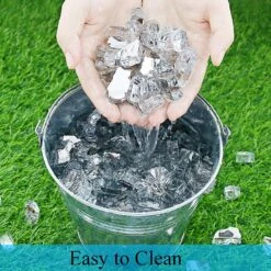 10 LBS 1/2'' Ultra White Fire Glass Reflective Tempered Fire Rocks For Fire Pits, Fireplace And Fire Bowl 12 10 LBS 1/2'' Ultra White Fire Glass Reflective Tempered Fire Rocks For Fire Pits, Fireplace And Fire Bowl -Cheap Grill Store 81xR30A9OaL. AC SL1500