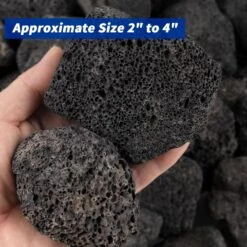 Black Premium Lava Rock 10 Pounds 2 - 4'' Lava Stones Granules For Indoor Outdoor Fire Pits Fireplaces Gas Grill, Fish Tank And Landscaping -Cheap Grill Store 81zKbjHEHqL. AC SL1500