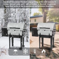 Thermal Insulation Blanket For Traeger Tailgater/Bronson/Junior 20 Series Wood Pellet Smoker Grills, Fits BAC575, BAC346 -Cheap Grill Store 81zP2EaU5KL. AC SL1500