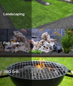 Black Premium Lava Rock 10 Pounds Volcanic Lava Stones Granules For In/Outdoor Fire Pits Fireplaces Gas Grill, Fish Tank And Landscaping (0.8"-1.2") -Cheap Grill Store 91 t7O8aAZL. AC SL1500