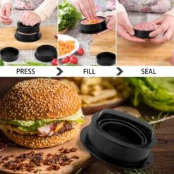 Cast Iron Burger Press Smasher With Patty Maker Mold, Meat Tenderizer, 90Pcs Burger Patty Papers, Bacon Meat Grill Press For Griddle BBQ Flat Top -Cheap Grill Store 910qi271yeL. AC SL1500
