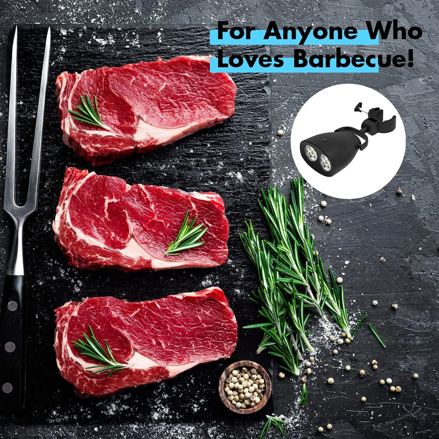 Barbecue Grill Light Batteries Included, 360°Rotation With 10 Super Bright LED Lights, Durable, Weather Resistant For BBQ Gas/Charcoal/Electric Grill 8 Barbecue Grill Light Batteries Included, 360°Rotation With 10 Super Bright LED Lights, Durable, Weather Resistant For BBQ Gas/Charcoal/Electric Grill - Image 6