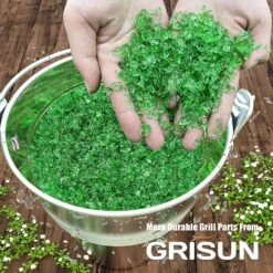 Emerald Green Crushed Fire Glass Reflective Tempered Pebbles Gravel Marbles For Crafts Resin Art, Garden Decoration, Fireplace, 2 Pounds Jar 3-6mm -Cheap Grill Store 91C05pCqZuL. AC SL1500