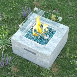 Caribbean Blue Fire Glass Cubes Tempered Rocks For Fire Pit, 10 Pounds 1/2 Inch For Natural Or Propane Fireplace -Cheap Grill Store 91Fd0IOlzXL. AC SL1500