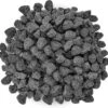 Black Premium Lava Rock 10 Pounds Volcanic Lava Stones Granules For In/Outdoor Fire Pits Fireplaces Gas Grill, Fish Tank And Landscaping (0.8"-1.2")