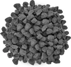 Black Premium Lava Rock 10 Pounds Volcanic Lava Stones Granules For In/Outdoor Fire Pits Fireplaces Gas Grill, Fish Tank And Landscaping (0.8"-1.2")