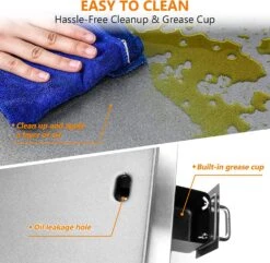 17 Inch Portable Propane Flat Top BBQ Grill Griddle For Outdoor, Camping, Kitchen, Tailgating Etc, Kit With Grill Bag -Cheap Grill Store 91s alM1NUL. AC SL1500