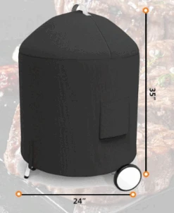Grill Cover For Cuisinart 16", 18" Vertical Charcoal Smoker, Waterproof 24"W X 35"H -Cheap Grill Store 99.WB7148 4 6e2d9039 9bf7 461e 9626 81a6022d896d