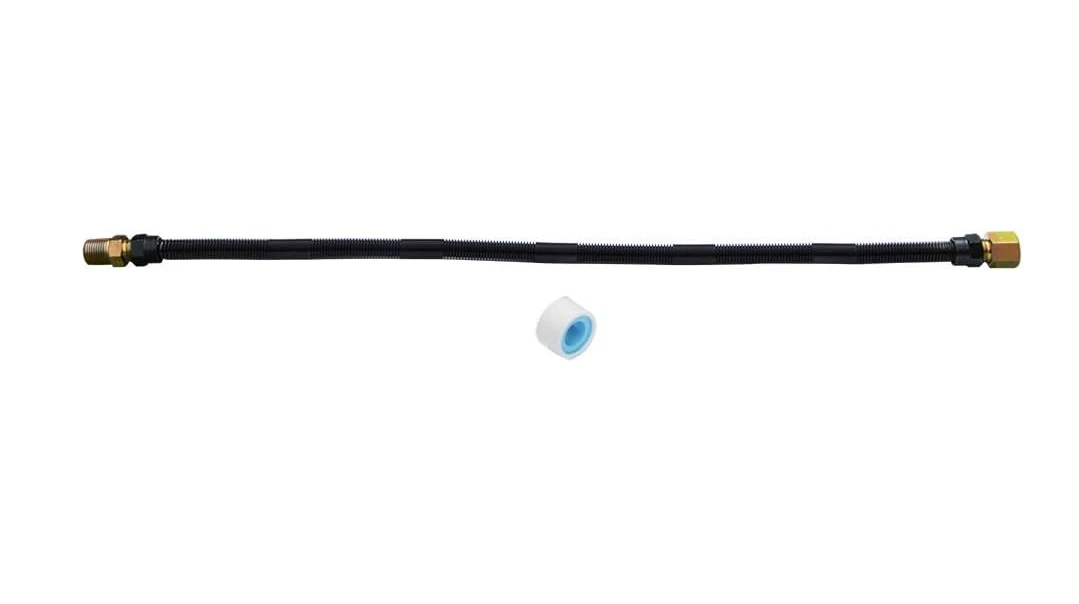 1/2" OD X 3/8" ID 24" Non-Whistle Flexible Flex Gas Line Connector Kit For NG Or LP Fire Pit And Fireplace 5 1/2" OD X 3/8" ID 24" Non-Whistle Flexible Flex Gas Line Connector Kit For NG Or LP Fire Pit And Fireplace - Image 3