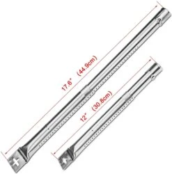 Universal BBQ Burners Replacement Parts Stainless Steel 12-17.5 Inch Adjustable Tube Burner For Master Forge, Perfect Flame, Uniflame, Lowes, 5Pack -Cheap Grill Store B06VSGYWMV1