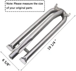 U Shape Grill Burner 3Pcs Fits Brinkmann And Charmglow 810-8905-S, 810-8907-S And Frontgate FG27F Grills -Cheap Grill Store B0774J7FTY1