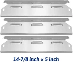 Heat Plates Sheild Tent For Kenmore 146.23678310, 146.23679310, 146.20164510, 146.03505410 Grills, 3Pcs Parts Kit 14 7/8 X 5'' -Cheap Grill Store B07X5L15KY 1