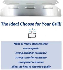 Heat Plates Sheild Tent For Kenmore 146.23678310, 146.23679310, 146.20164510, 146.03505410 Grills, 3Pcs Parts Kit 14 7/8 X 5'' -Cheap Grill Store B07X5L15KY 3