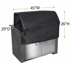 BBQ Grill Cover For Bonfire 42 Inch Built In Grill, Waterproof 600D Heavyduty UV Resistant -45''(W) × 29''(D) × 26''(H), Black -Cheap Grill Store B07XRSSK5C 1 31aab2b8 5fbb 4fcd be4d 5183119b62d7