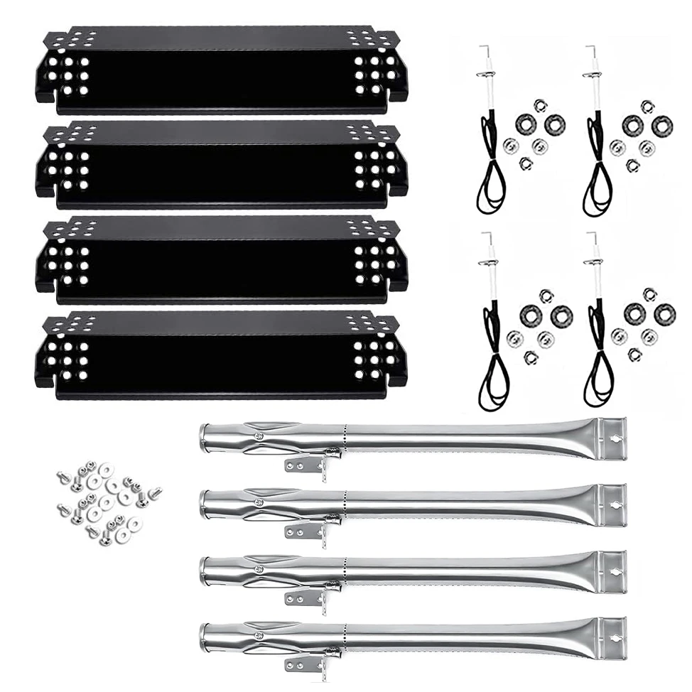 Replacement Parts Kit Fits Nexgrill 4 Burner Grills, 720-0958A, 720-0894, 720-0830H Etc, Burner + Heat Plates 3 Replacement Parts Kit Fits Nexgrill 4 Burner Grills, 720-0958A, 720-0894, 720-0830H Etc, Burner + Heat Plates