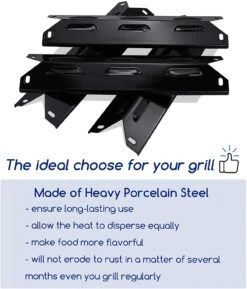 Heat Plates For Kenmore Grills, 4 Pcs Kit 14 15/16 X 3 13/16'' Porcelain Steel Grill Replacement Parts -Cheap Grill Store B07YHBY6R6 4