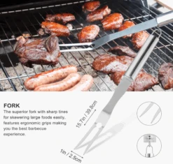 30PCS BBQ Grill Griddle Tools Set With Meat Claws, Spatula, Fork, Tongs, Grilling Accessories In Portable Bag, Perfect Grill Gifts -Cheap Grill Store B07Z5QTZ4Q 4