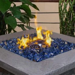 10 LBS 1/2'' Fire Glass Cobalt Blue Reflective Tempered Fire Rock For Fire Pits And Fireplace 13 10 LBS 1/2'' Fire Glass Cobalt Blue Reflective Tempered Fire Rock For Fire Pits And Fireplace -Cheap Grill Store B07Z7RTPJQ1