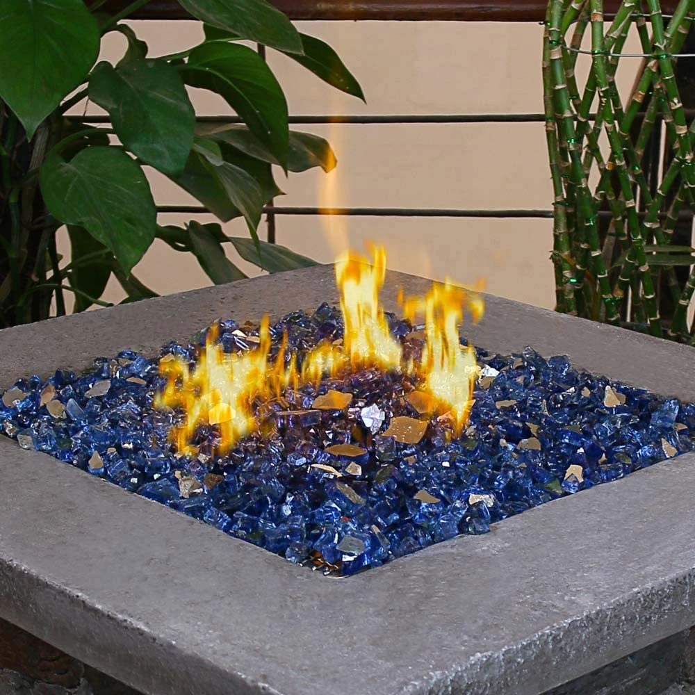 10 LBS 1/2'' Fire Glass Cobalt Blue Reflective Tempered Fire Rock For Fire Pits And Fireplace 6 10 LBS 1/2'' Fire Glass Cobalt Blue Reflective Tempered Fire Rock For Fire Pits And Fireplace - Image 4