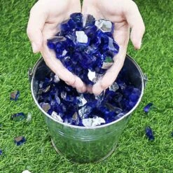 10 LBS 1/2'' Fire Glass Cobalt Blue Reflective Tempered Fire Rock For Fire Pits And Fireplace 16 10 LBS 1/2'' Fire Glass Cobalt Blue Reflective Tempered Fire Rock For Fire Pits And Fireplace -Cheap Grill Store B07Z7RTPJQ4