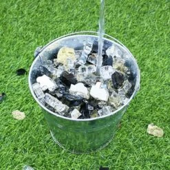 1/2'' Patio Heaters Black Gold And White Fire Glass Reflective Tempered Fire Rocks For Fire Pits, Fireplace And Fire Bowl 15 1/2'' Patio Heaters Black Gold And White Fire Glass Reflective Tempered Fire Rocks For Fire Pits, Fireplace And Fire Bowl -Cheap Grill Store B07Z7YGR1T2