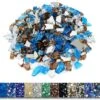 10 LBS 1/2'' Fire Glass White Blue Copper Reflective Tempered Fire Rocks For Fire Pits, Fireplace, And Fire Bowl -Cheap Grill Store B07Z95JYXQ 53ba3e8b d58a 43ad 9d2a e65d14a6f771