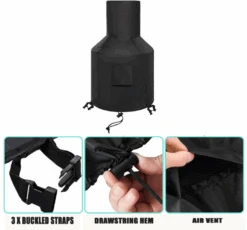 Outdoor Patio Chiminea Cover, Chimney Fire Pit Heater Cover, Outdoor Patio Chiminea Covers, Waterproof (48X25X13 Inch) 9 Outdoor Patio Chiminea Cover, Chimney Fire Pit Heater Cover, Outdoor Patio Chiminea Covers, Waterproof (48X25X13 Inch) -Cheap Grill Store B092VBB83X 3