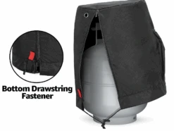 Outdoor 20 Lb Propane Tank Cylinder Cover With Tabletop Feature And 2 Pockets, Water-Resistant, Traveling & Camping, Black (Bag Only) -Cheap Grill Store B09H47T943 2