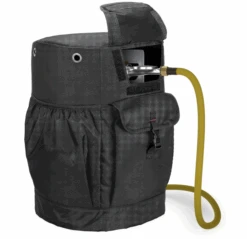 Outdoor 20 Lb Propane Tank Cylinder Cover With Tabletop Feature And 2 Pockets, Water-Resistant, Traveling & Camping, Black (Bag Only)
