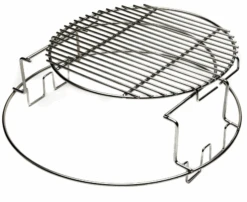 Replacement EGGspander 2 Piece Multi-Level Rack For Large Big Green Egg - Stainless Multi-Tier Cooking Rack, Works With The 1 Piece ConvEGGtor Basket