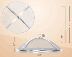 Fire Pit Spark Cover For Solo Stove Bonfire Size Firepit - Easy To Lift 304 Stainless Steel Fire Pit Fireplace Spark Shield With Guild Stick -Cheap Grill Store B0C7F864MH 5